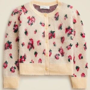 J Crew Floral Cardigan - Cashmere